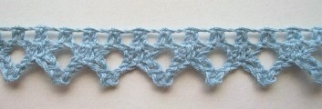 Light Blue 1/2" Cluny Lace