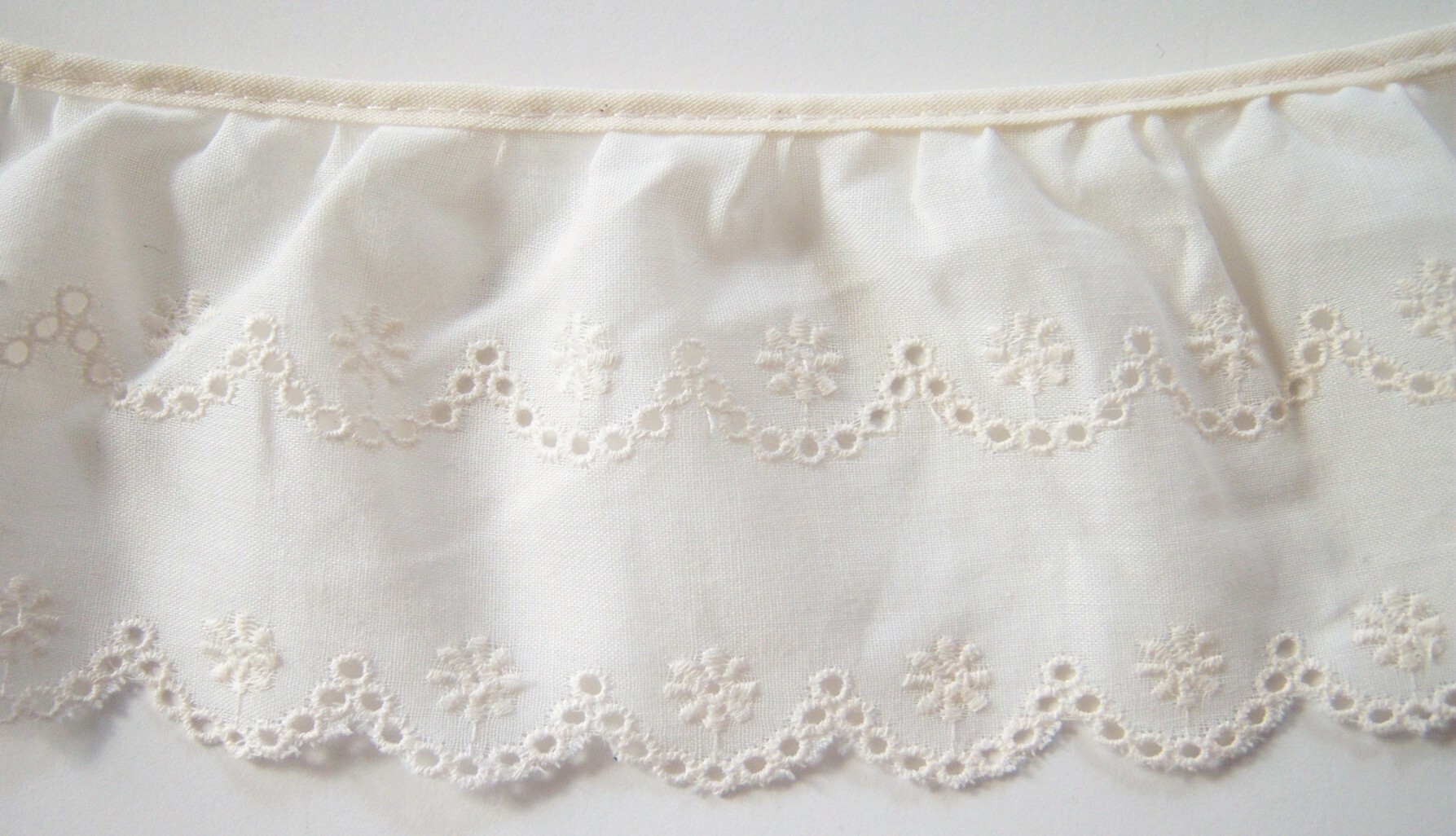 Candlelight 3 1/4" Gathered Eyelet