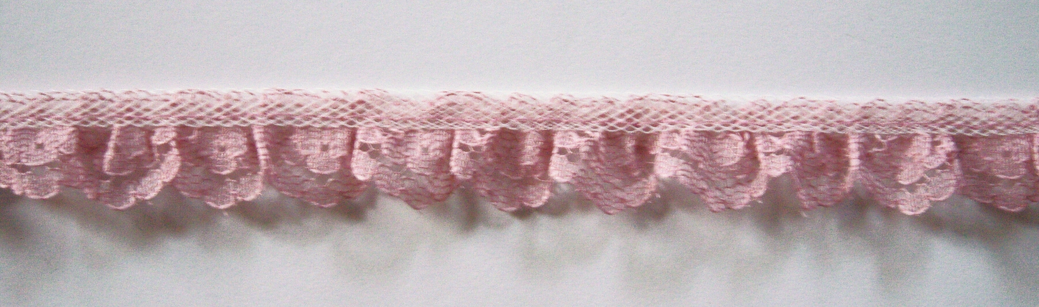 Dusty Rose 3/4" Ruffled Lace