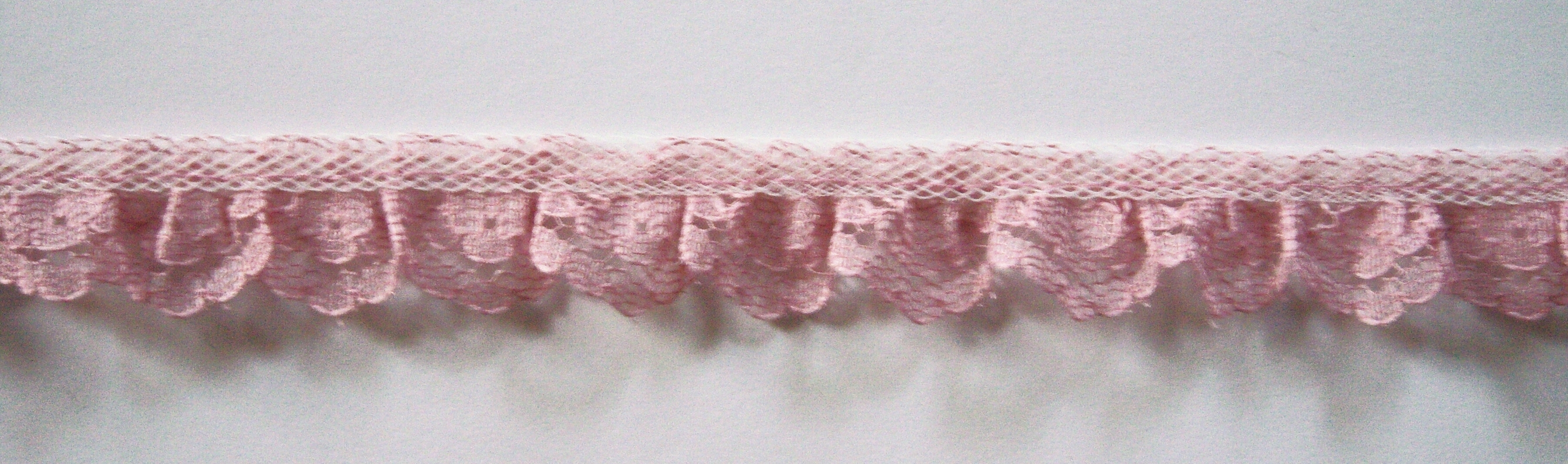 Dusty Rose 3/4" Ruffled Lace