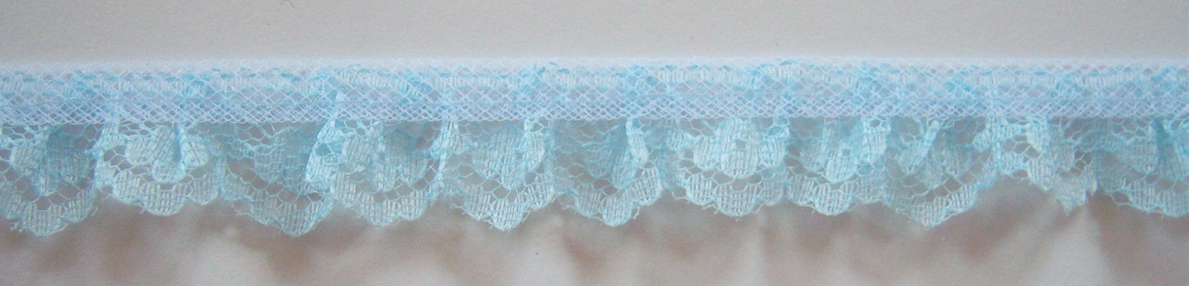 Light Blue 3/4" Ruffled Lace