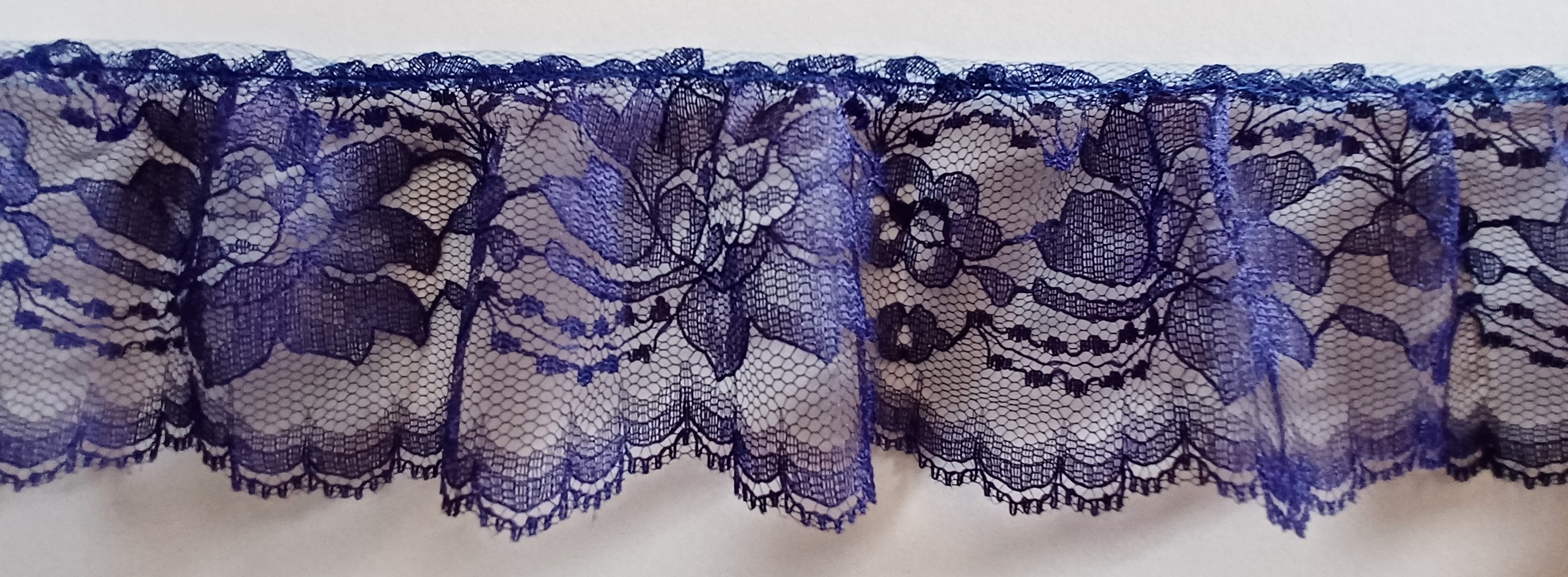 Dark Purple 3" Ruffled Lace