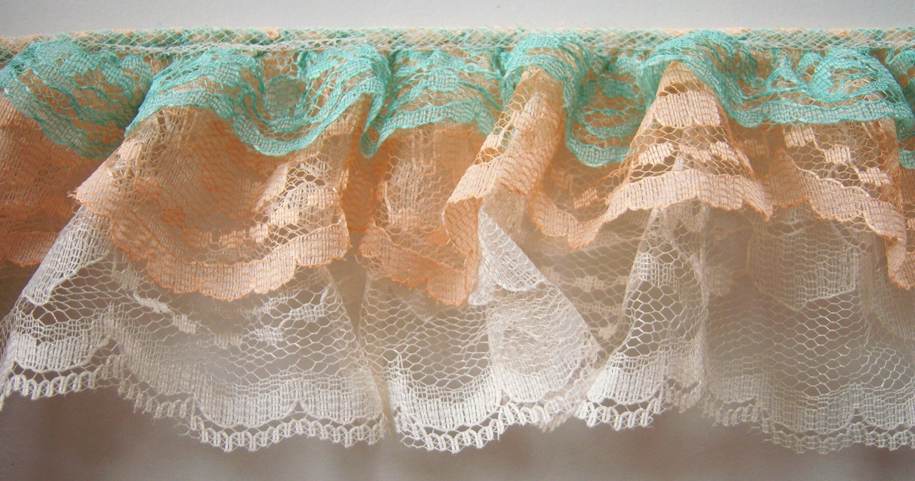 Mint/Peach/Eggshell Triple Lace