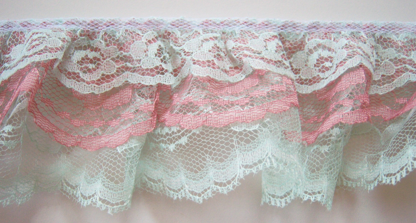 Lt Mint/Rose/Lt Mint Triple Lace