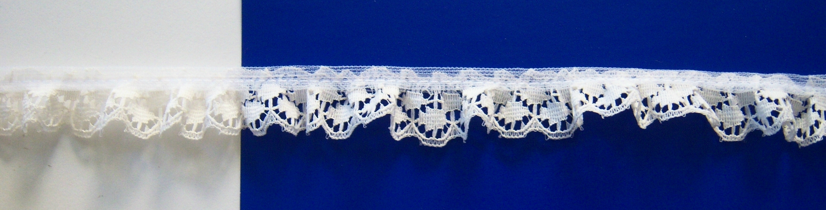 Light Ivory 3/4" Gathered Lace