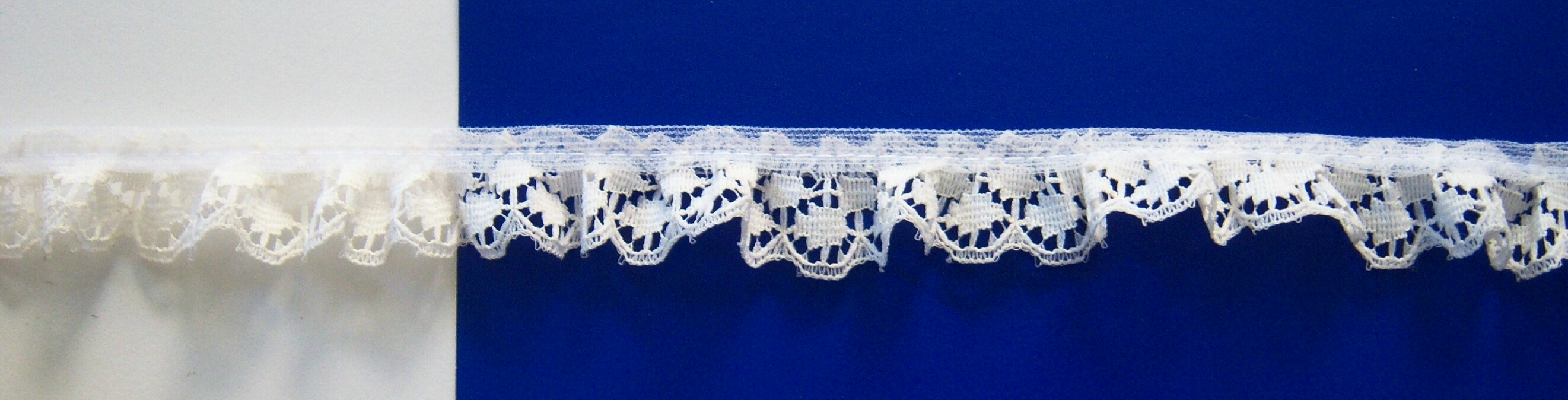 Light Ivory 3/4" Gathered Lace