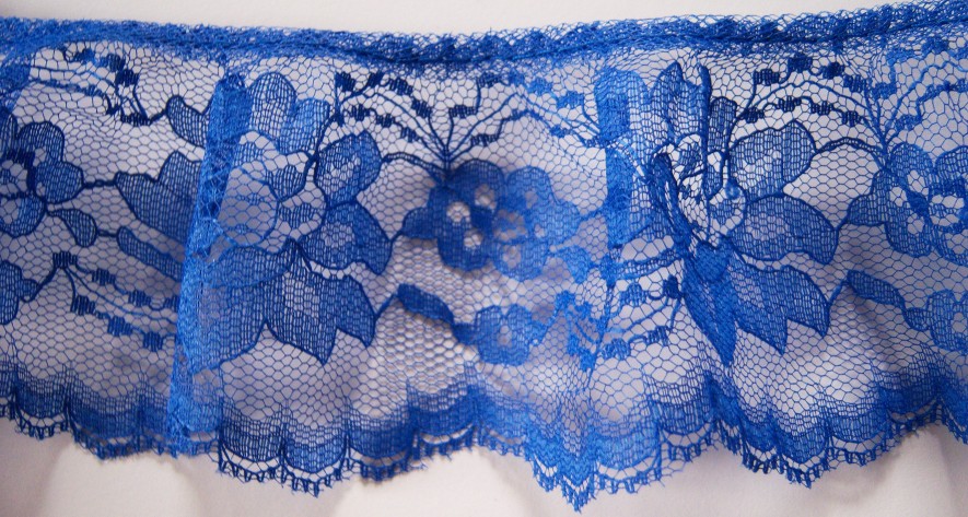 Light Royal 3" Ruffled Lace