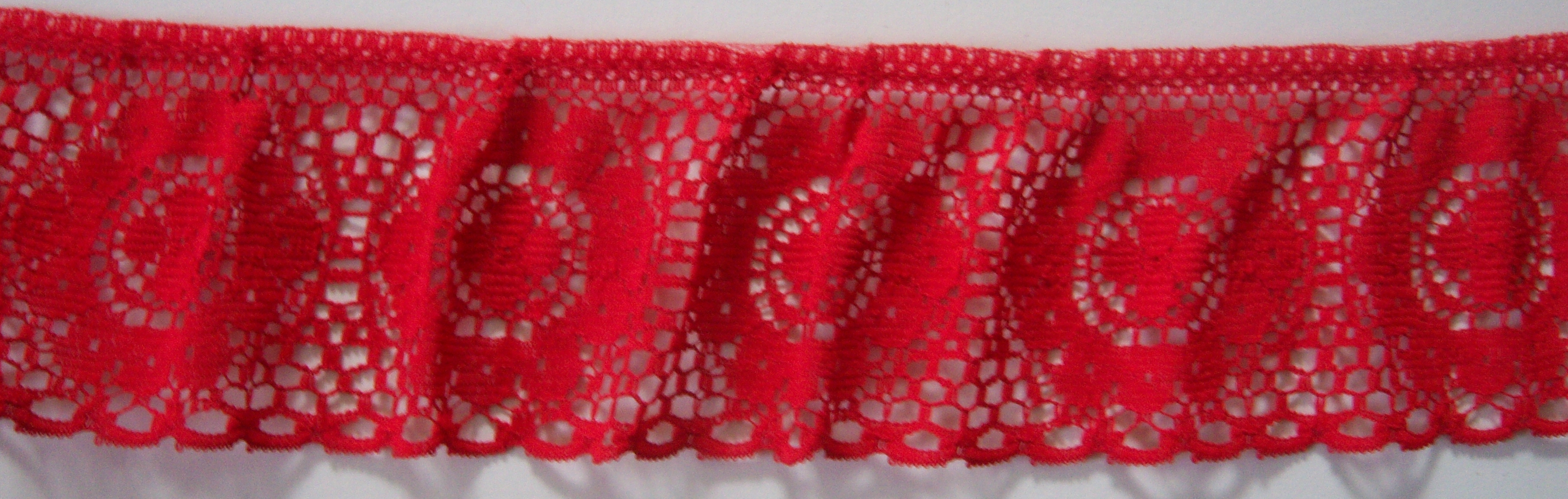 Red 2" Ruffled Lace