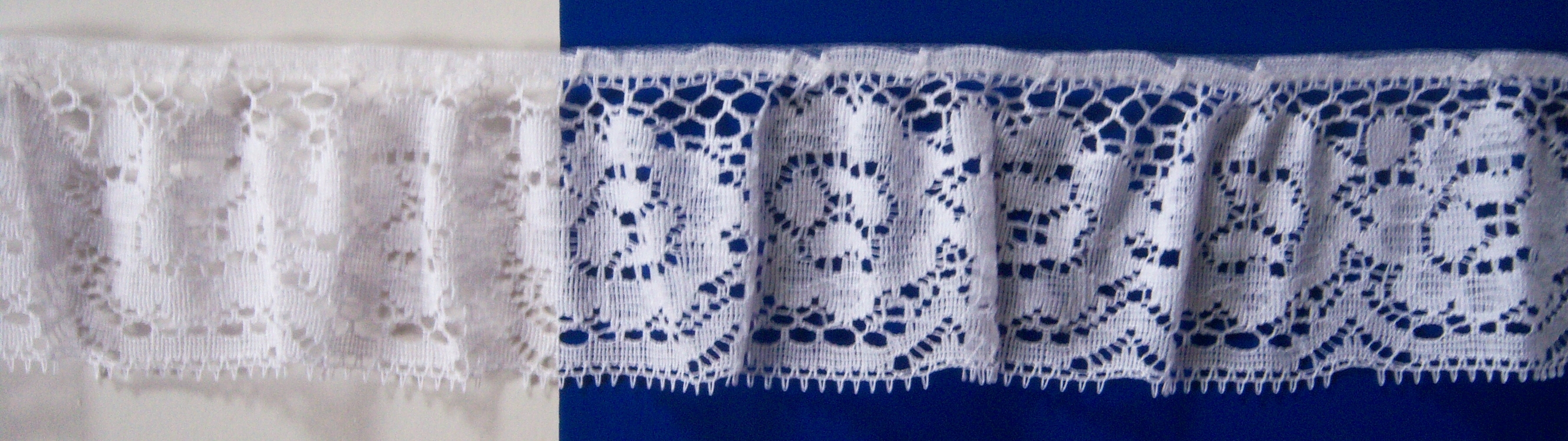 White 2" Ruffled Lace