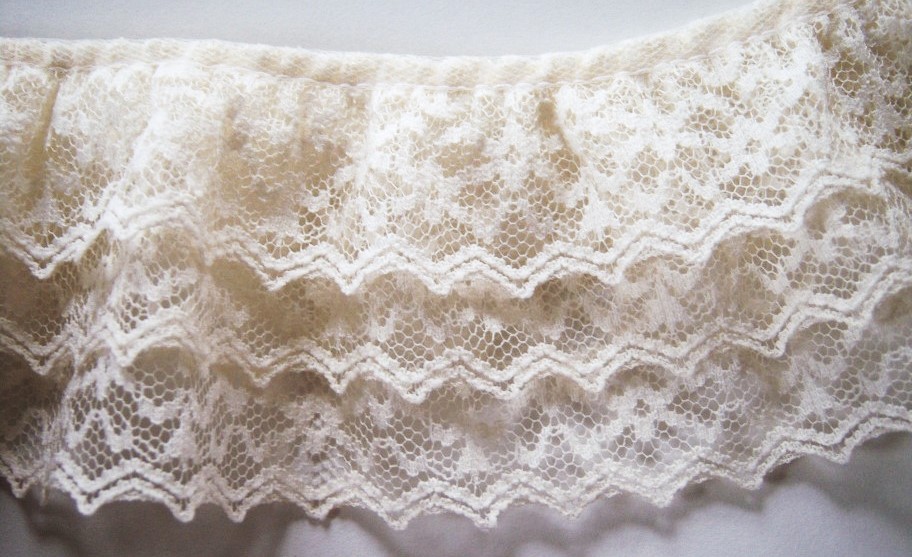 Ivory 2 1/2" Triple Lace