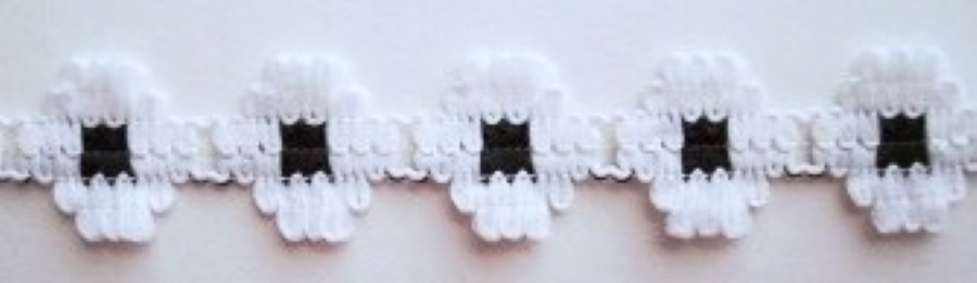 White/Black Flower Lace