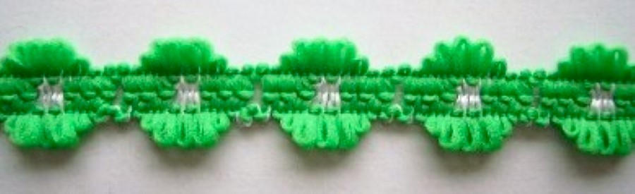 Green/White Flower Lace