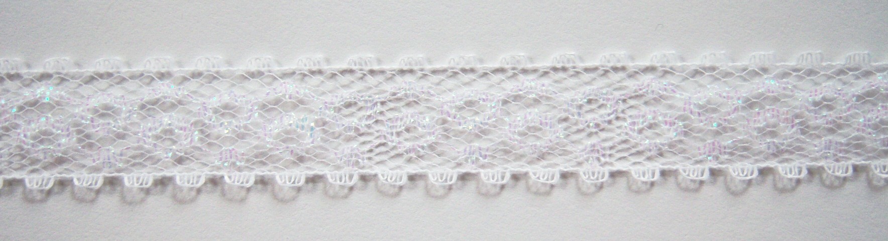 White Iridescent 5/8" Nylon/Acetate