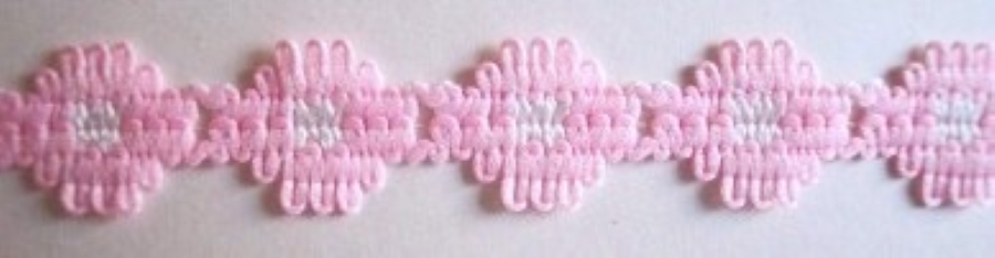 Pink/White Flower Lace