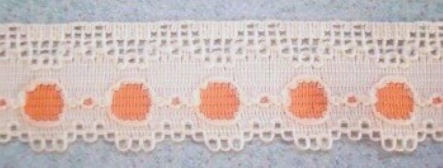 Ivory/Peach Lace