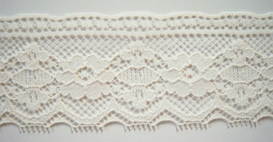 Light Ivory 2" Nylon Lace