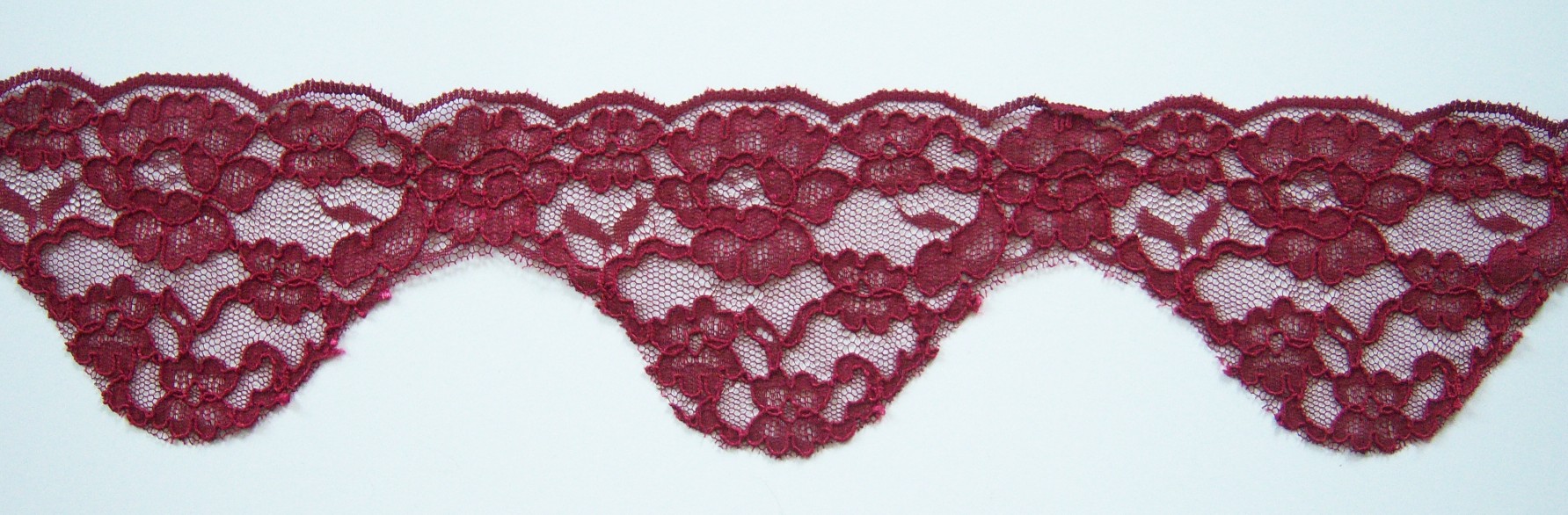 Wine 3 3/4" Nylon Lace