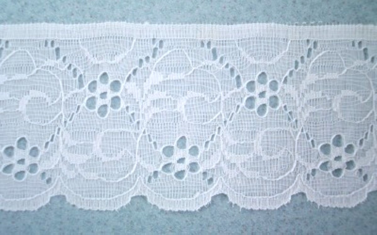 White 2 5/8" Nylon Lace