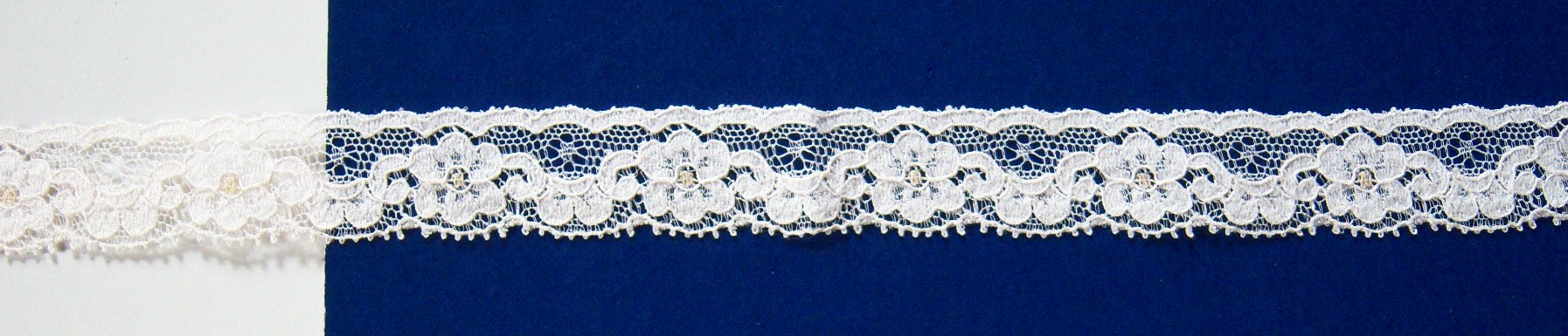 White/Ecru 3/4" Lace