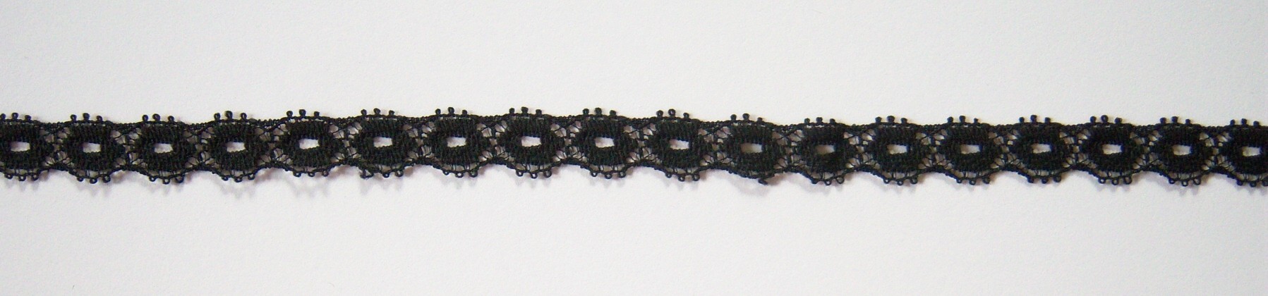 Jet Black 7/16" Nylon Lace