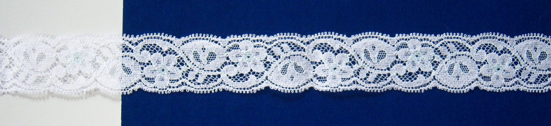 White/Breezy Blue Lace