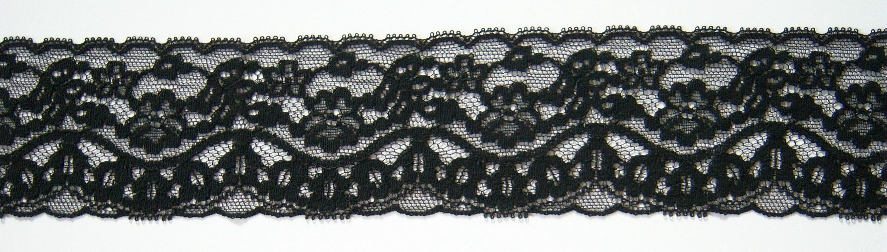 Black 2 1/4" Nylon Lace