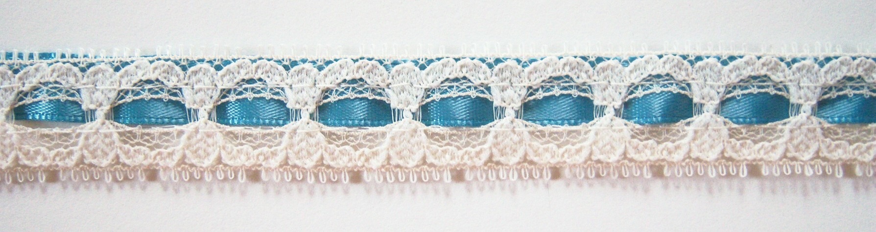 Candlelight 3/4" Lace/Wlmsbrg Blue Satin