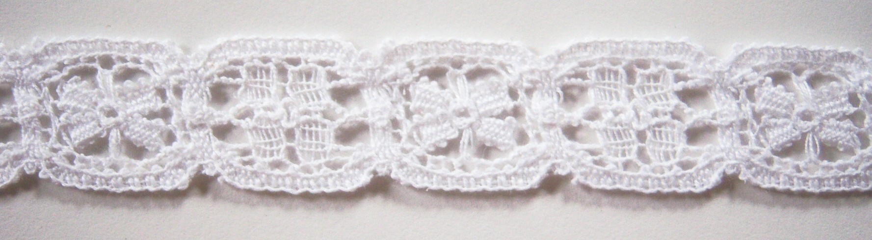 White Nylon 7/8" Cluny Lace