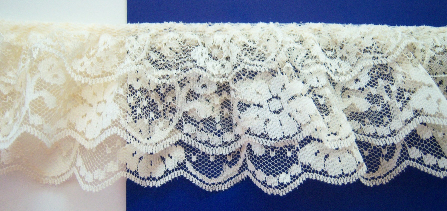 Ivory 2 1/2" Triple Lace