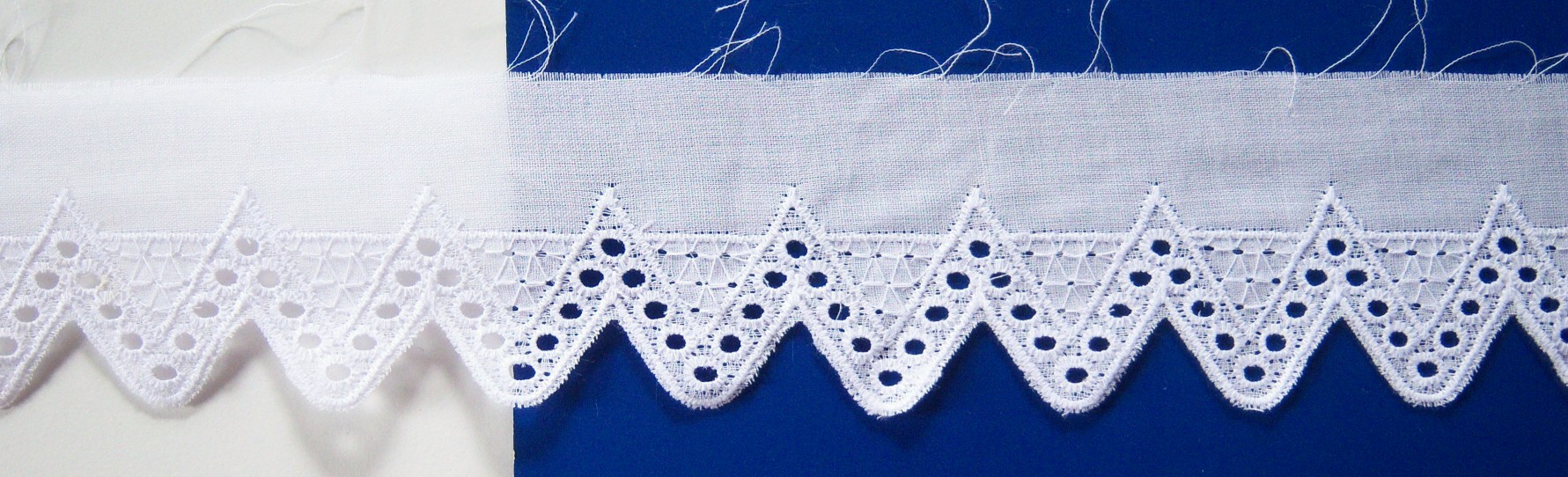 White 1 3/4" Flat Eyelet