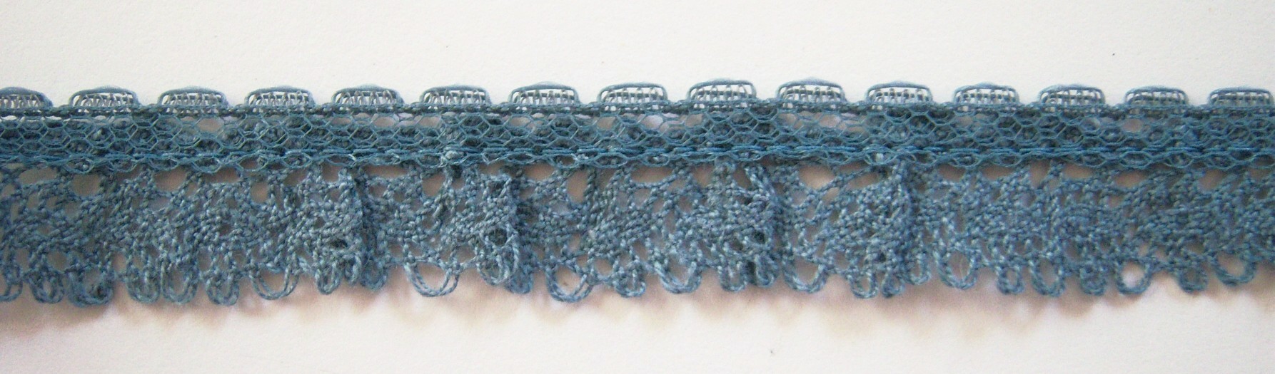 Wmsbrg Blue 7/8" Gathered Lace