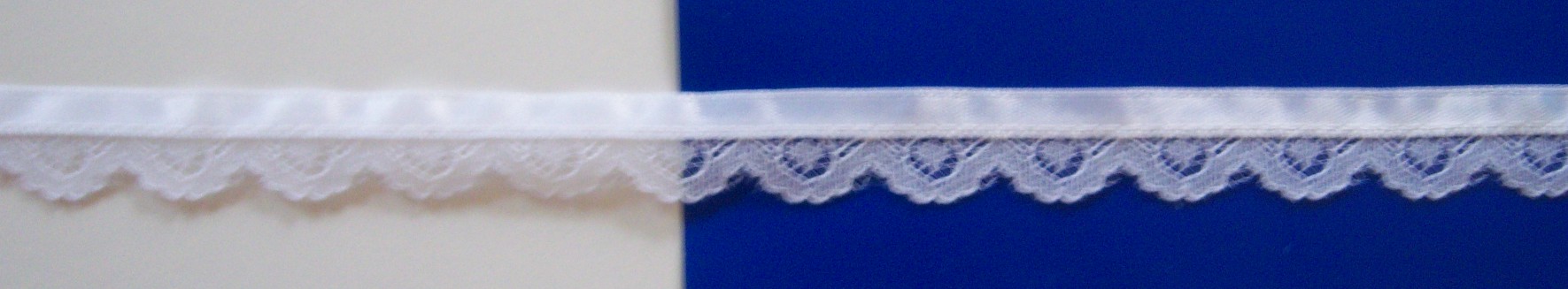 White Satin/Lace Nylon 5/8" Lace