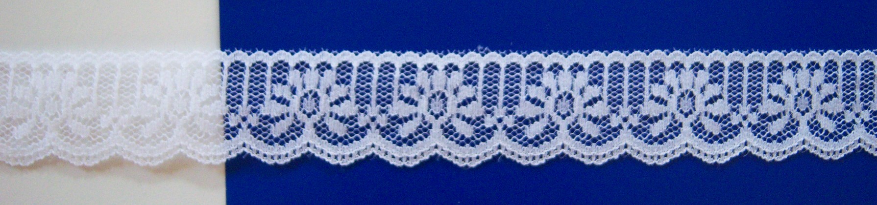 White 1 1/4 Inch Nylon Lace