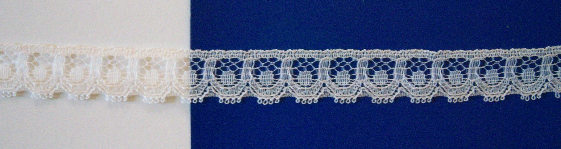 Natural White 3/4" Nylon Lace