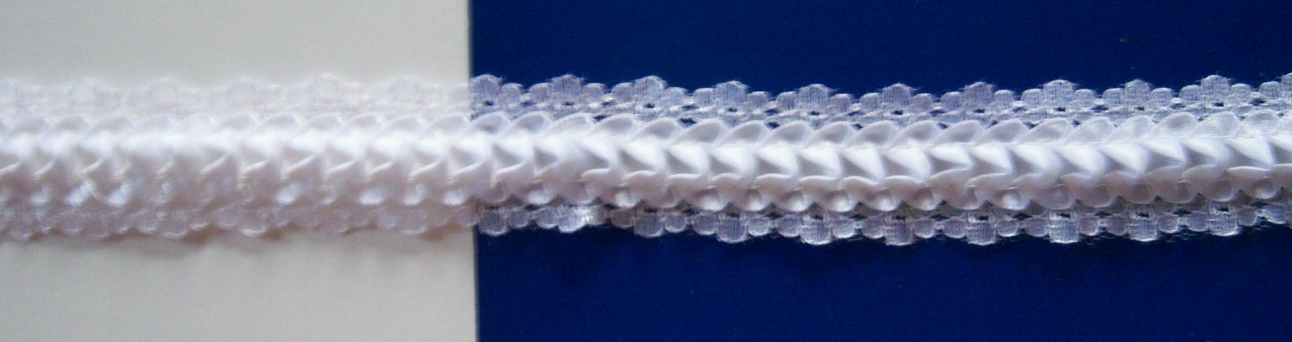 White/Satin 1 1/8" Lace