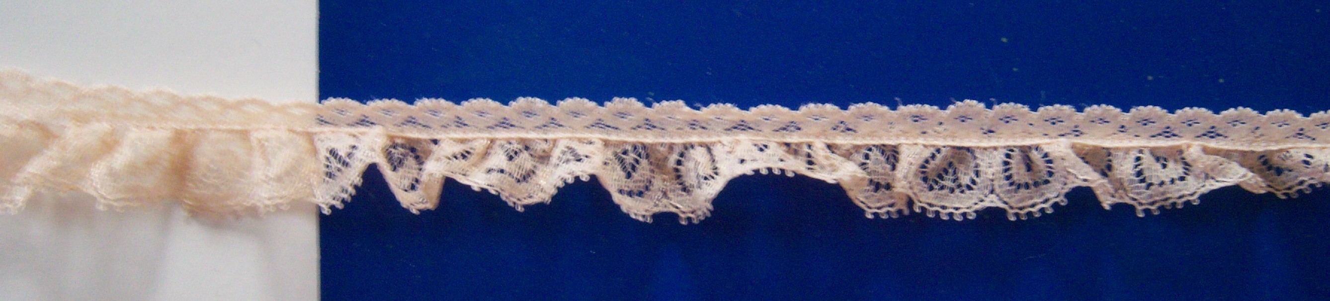 Subtle Nude 7/8" Gathered Lace