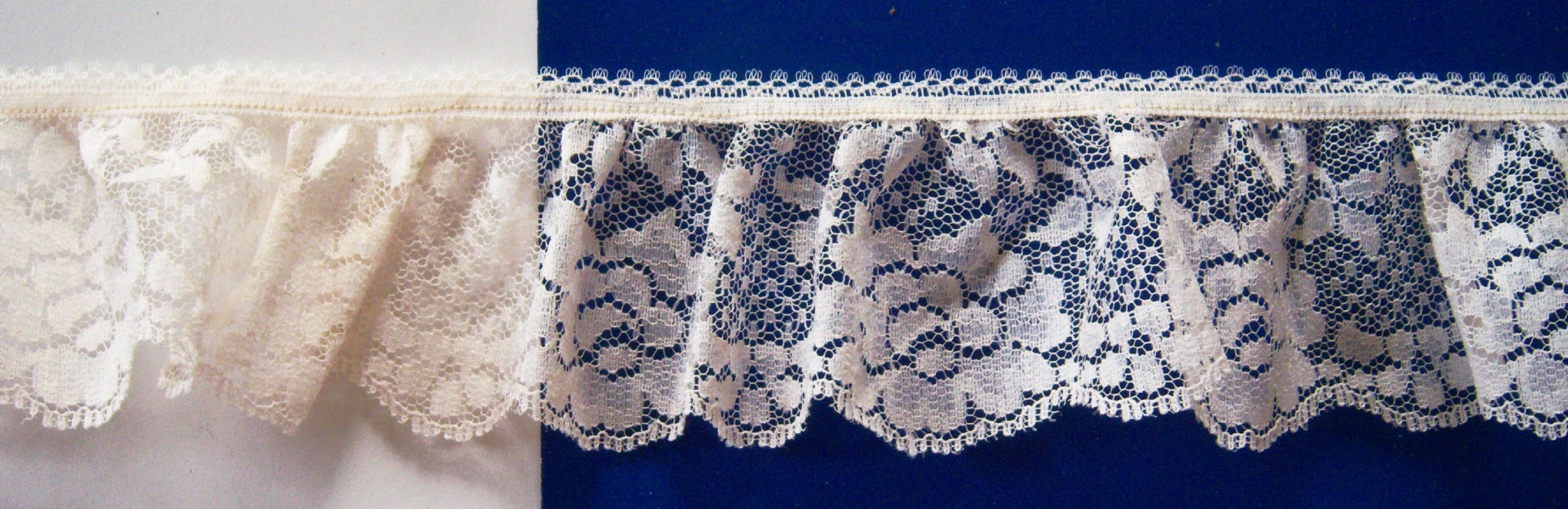 Light Ivory 2 1/4" Gathered Lace