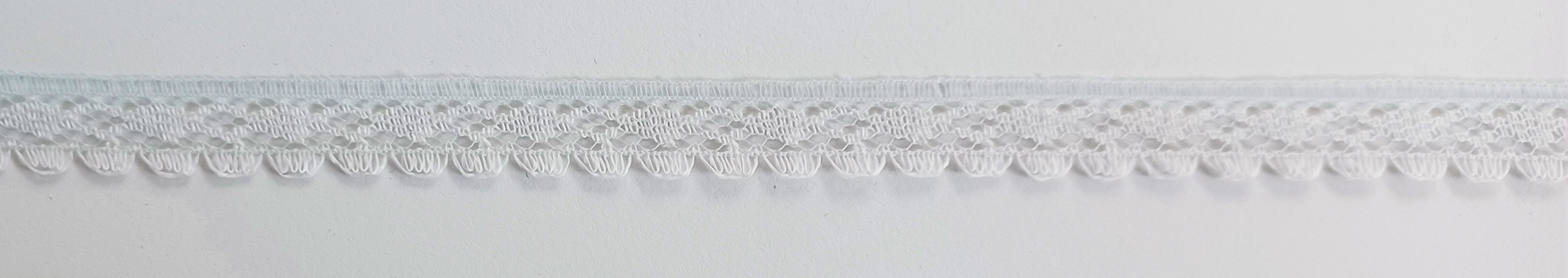Blue/Off White Lace