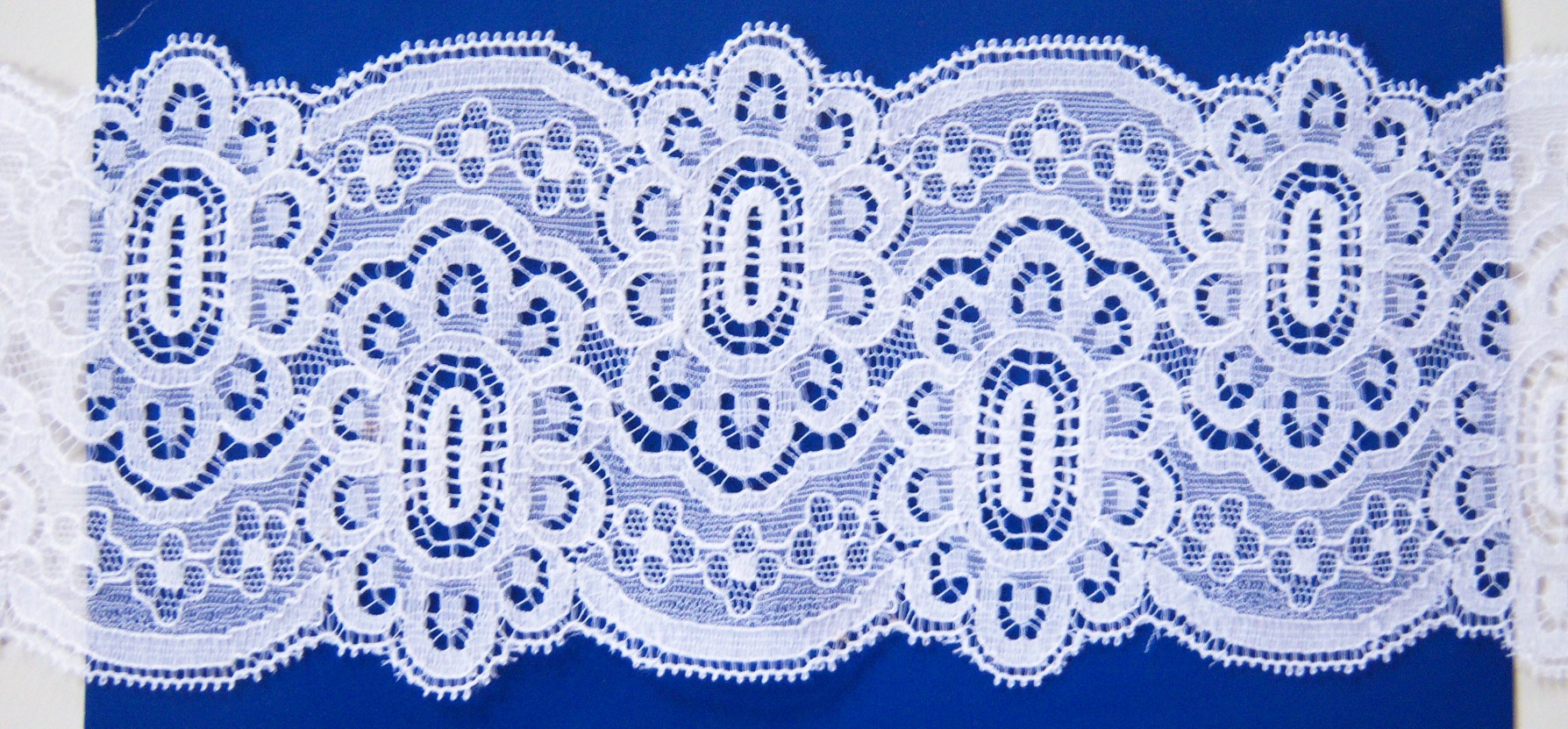 White 3 1/2" Nylon Lace