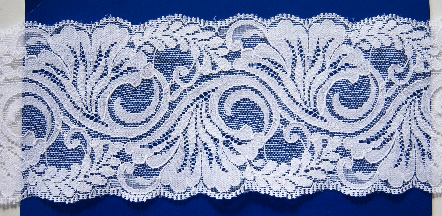 White 3 1/2" Nylon Lace