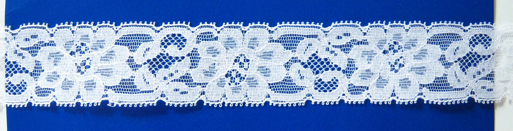 White 1 1/4 Inch Nylon Lace