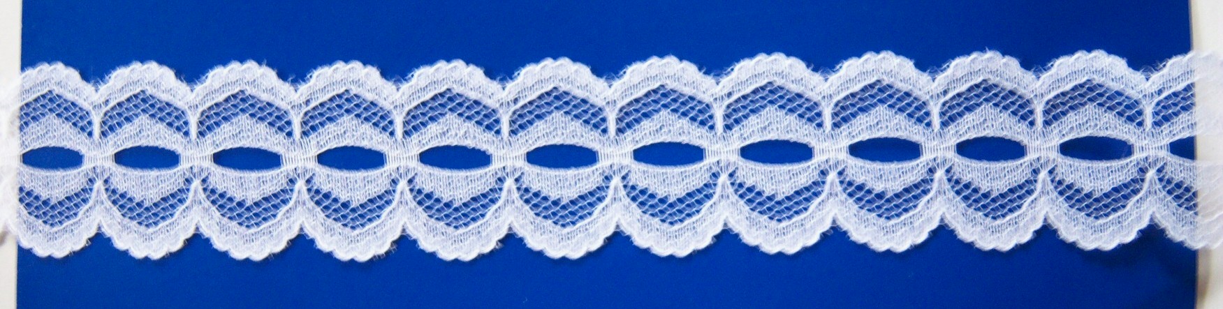 White 1 3/8" Nylon Lace