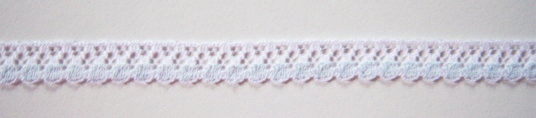 White/Breezy Blue Lace