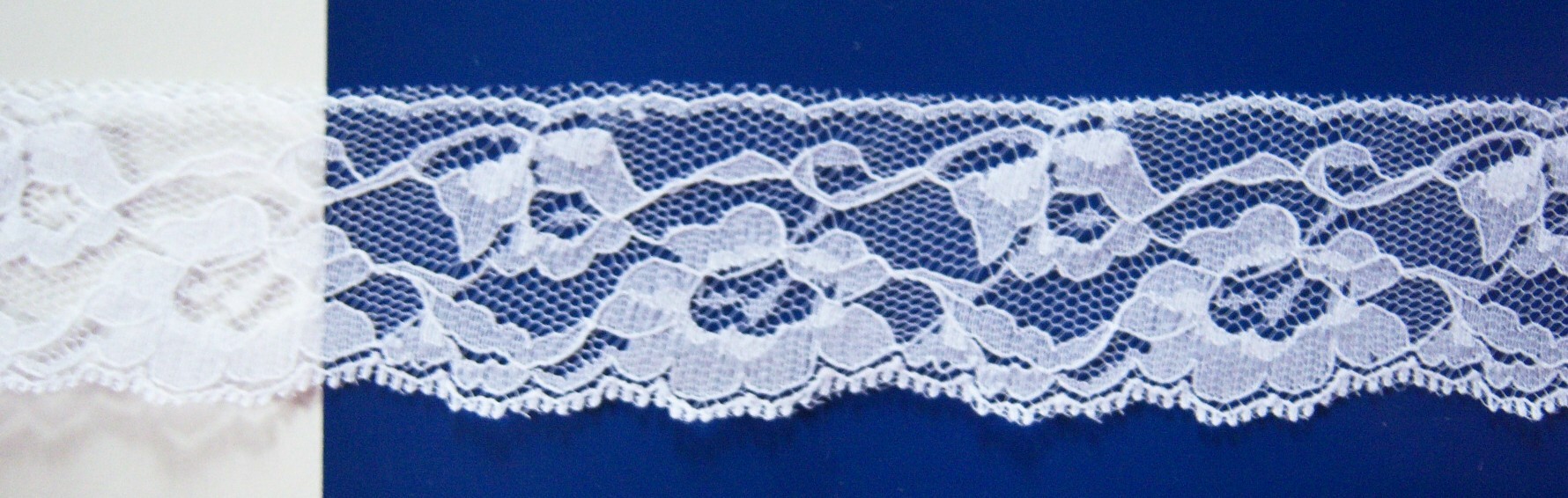 White 1 3/4" Nylon Lace