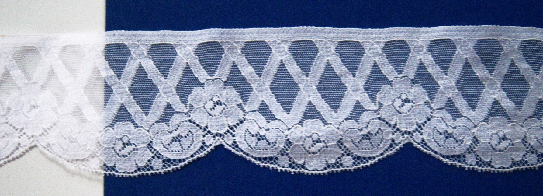 Off White Nylon 2 3/4" Lace