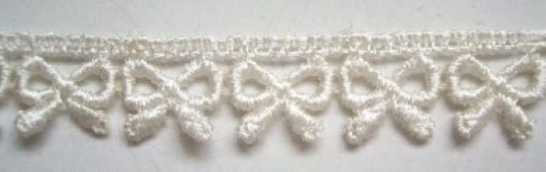 Ivory 1/2" Bows Venise Lace