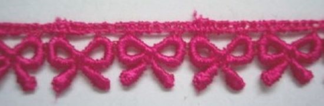 Cherry 1/2" Bows Venise Lace