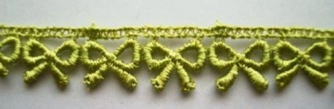 Lime 1/2" Bows Venise Lace