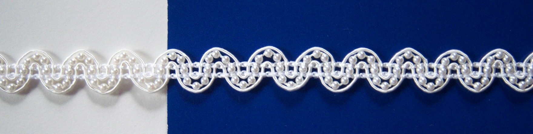 Natural White 1/2" Pearls Trim