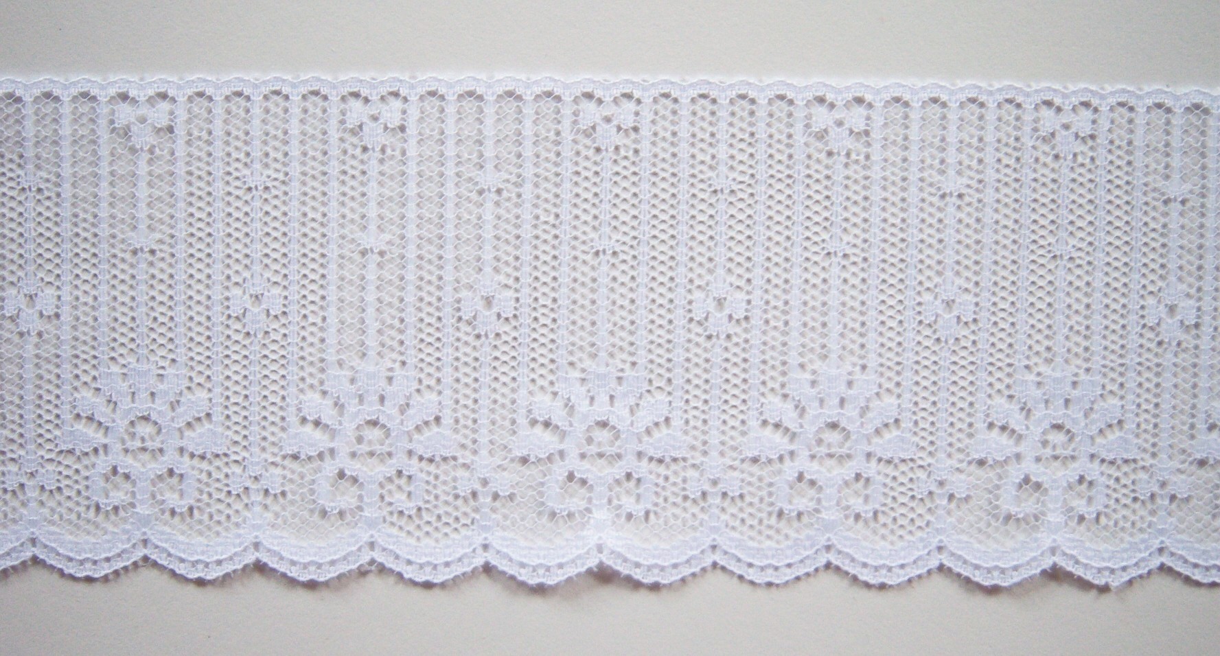 White 2 5/8" Nylon Lace